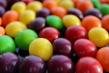 colorful round candy close up background wallpaper