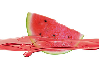 pastèque, fruit, aliment, rouge, isolé, dessert, nectar, glacé, jus, extrait, sirop, bonbon, sain, blanc, sucré, fraîcheur, juteuse, organique, nature, illustration, délicieux, santé © behzadillustrations