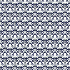 Black & white floral elements geometric background vector graphics design.