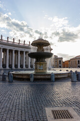 Obraz premium fountain in the center of the city