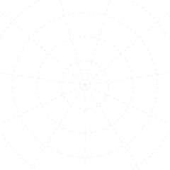 Gray twisted circle dotted line radar on the white background. Vector illustration.	
