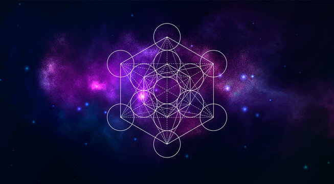 Mystical sacred geometry vector symbol. Spirituality, harmony