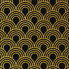 Art deco abstract background. Black and gold backdrop universal use