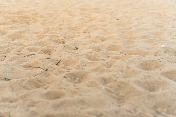 Sand texture. Barra da Tijuca, Rio de Janeiro. Brazil. Closeup