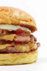 Sausage burger cheese