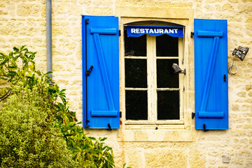 Open shutters window, France
