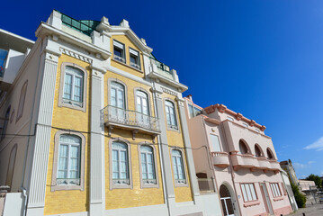 Obraz premium Denkmalgeschützte Architektur in Figueira da Foz, Portugal