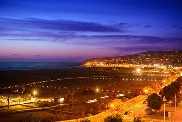 Fototapeta na wymiar Sonnenuntergang in Figueira da Foz, Portugal