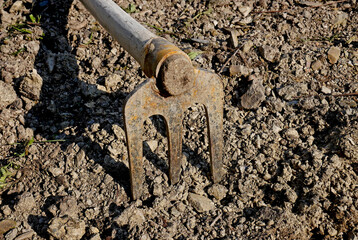 Work tool on terraced farmland © Riccardo Arata
