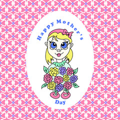 happy mother's day card from a girl