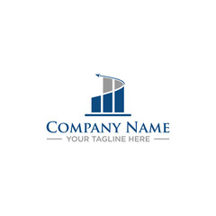 Fototapeta premium Logo design or symbol for business consulting company, or accounting financial