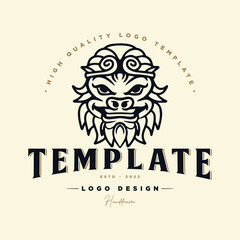 monkey logo template. vector logo