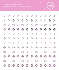 Simple and diverse arrow icons.
