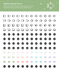 A fat and voluminous arrow icon.
