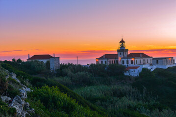 Sonnenuntergang am Cabo Mondego-Figueira da Foz, Portugal