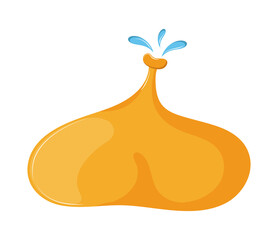 rubber bag with water