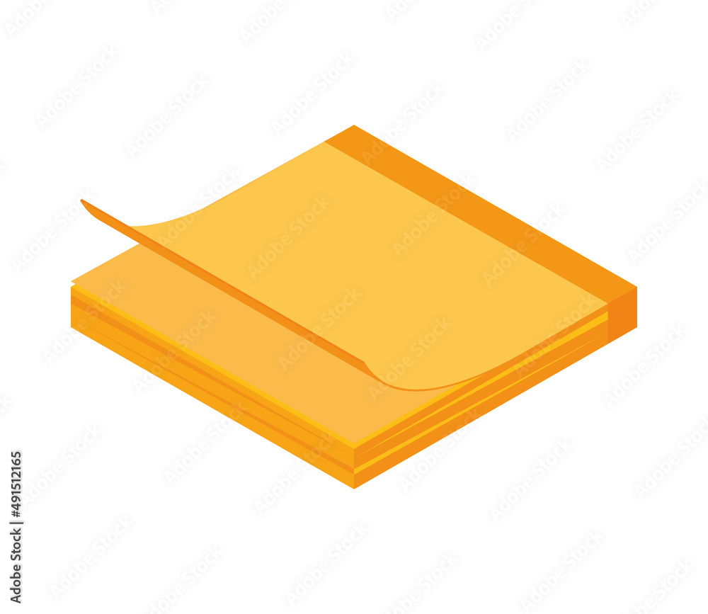 Sticker adhesive note icon