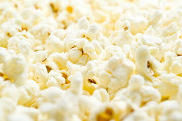 popcorn texture at close up
