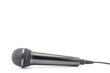 microphone on isolated white background