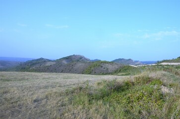 calm landscape of mountains and hills, nature. Travel concept