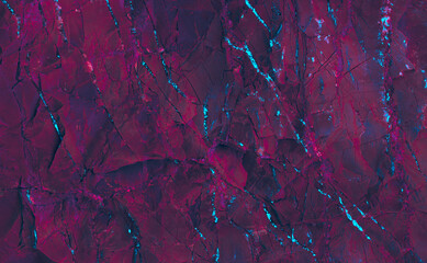 Paint spots. Abstract purple background. Holographic neon colors. Texture marble pattern. Rock...