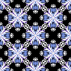 Simple floral seamless pattern with flowers for fabrics and cards and linens and kids and wrapping paper