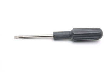 Screwdriver for repair work on a white background