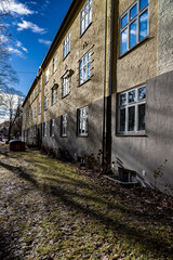 Fototapeta na wymiar old brick building, Torshov, Oslo, Norway