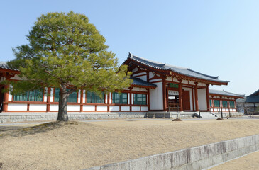 Fototapeta premium 薬師寺 玄奘三蔵院伽藍の礼門 奈良市西ノ京町