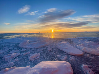 sunrise over the sea