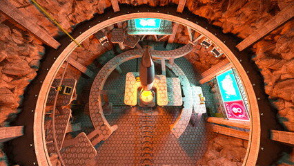 ミサイル発射台