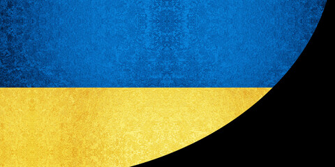 ウクライナカラーの背景デザイン