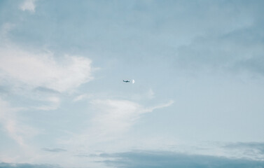 Plane to the moon.