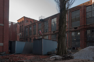 Old abandoned Victorian power plant in the center of Poland 