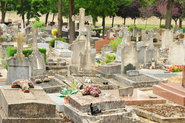 Saint Germain en Laye, France - april 3 2017 : cemetery