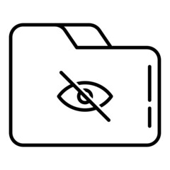 folder and eye visibility
