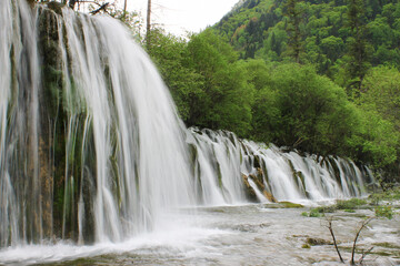 A waterfall, China. 