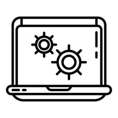 laptop and gear setting