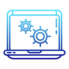 laptop and gear setting