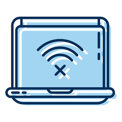laptop and wifi signal