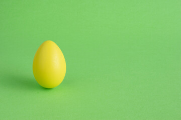 Yellow easter egg, Minimal easter composition