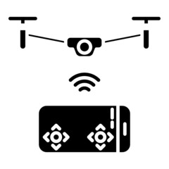 smartphone and drone