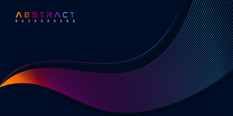 luxury navy blue abstract background with colorful element