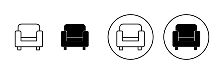 Sofa icons set. sofa sign and symbol. furniture icon