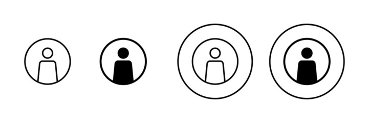 User Icons set. person sign and symbol. people icon.
