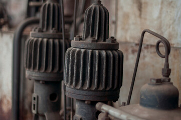 Old abandoned Victorian power plant in the center of Poland 