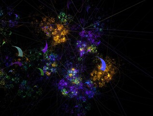 Imaginatory fractal abstract background Image
