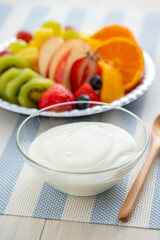 ヨーグルトとフルーツ