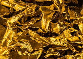 Abstract texture pattern metallic paper using as a background or wallpaper. Metal aluminum foil shiny and reflector