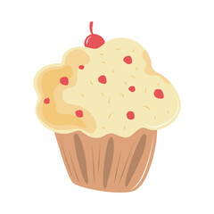 cupcake with fruit